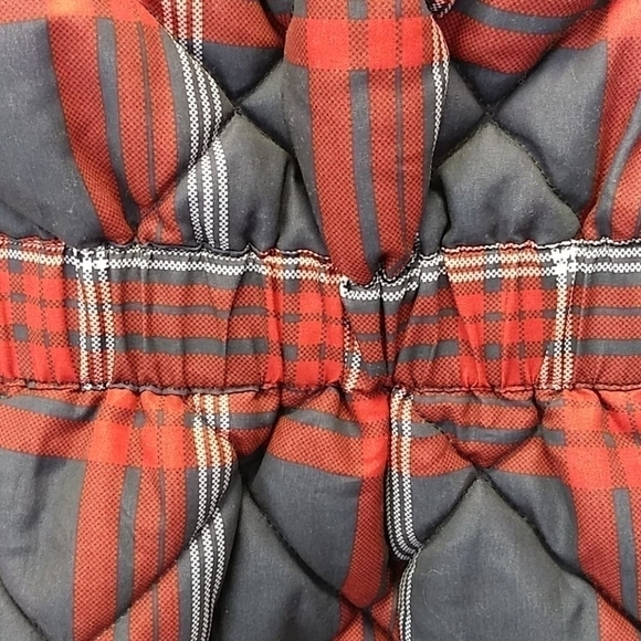 Kensie Jeans Puffy Plaid Vest - Picture 8 of 12